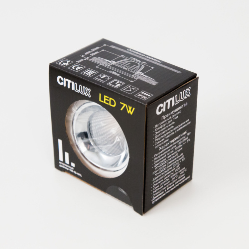 Citilux Альфа CLD001NW5 LED Встраиваемый светильник Матовый Хром фото 5