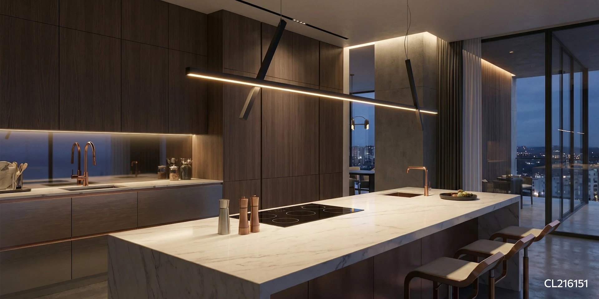 Как освещать кухонный остров?