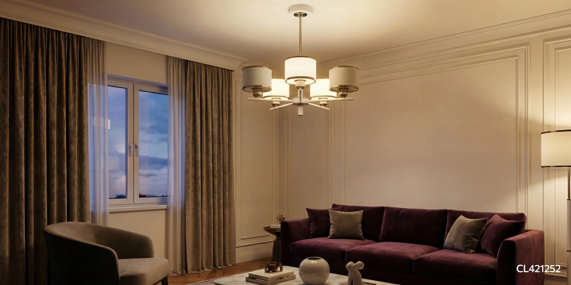 Как подключить люстру к двойному выключателю?