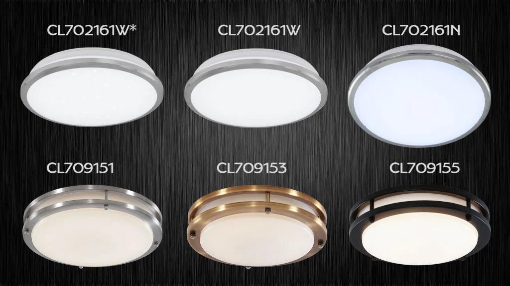 Citilux Луна - 702161W(тёплый, 3000К, свет), 702161N(холодный, 4100К, нейтральный свет) и 702161W*. Citilux Дункан - 709151(матовый хром), 709153(бронза) и 709155(венге),
