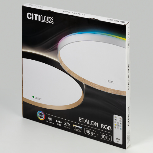 Citilux ETALON CL750501R LED RGB Светильник с пультом Чёрный+Золото фото 15