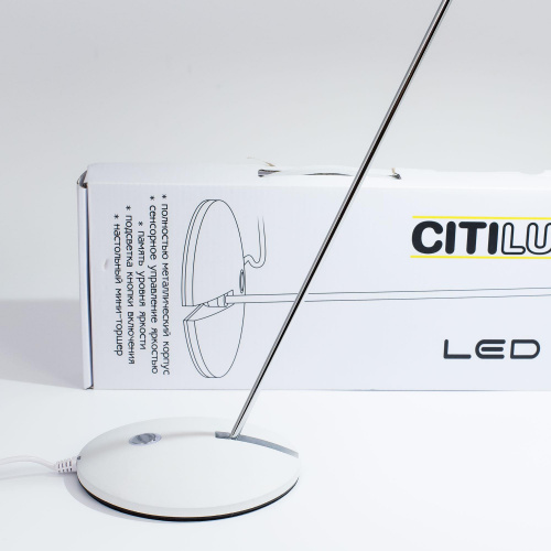 Citilux Ньютон CL803030 LED Настольный светильник с диммером Белый фото 9
