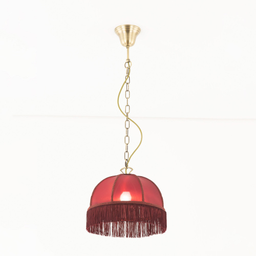 Citilux Базель CL407113 Подвесной светильник с красным абажуром фото 3