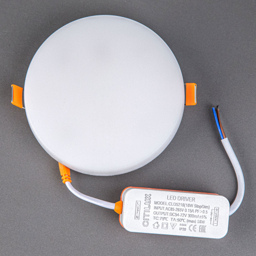 Citilux Вега CLD5218N LED Встраиваемый светильник с диммером Белый фото 8