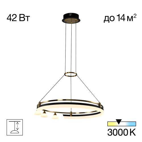 Citilux HELLY CL211062 Подвесная светодиодная люстра