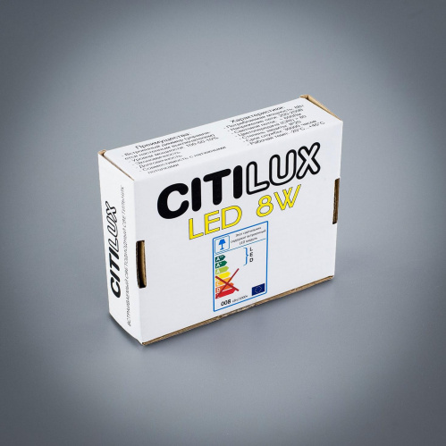 Citilux Омега CLD50R080 LED Встраиваемый светильник с диммером Белый фото 6