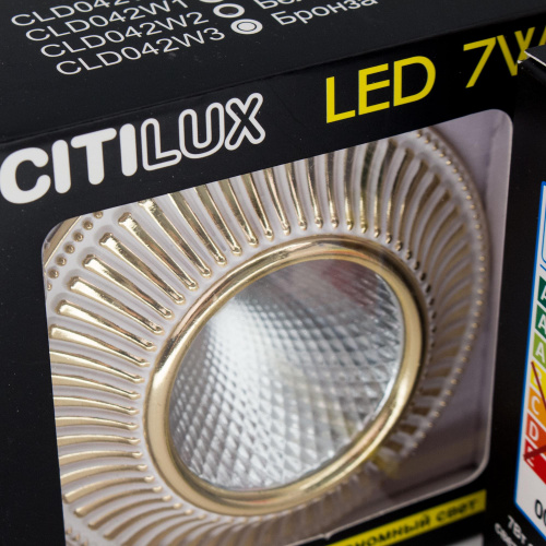 Citilux Дзета CLD042W2 LED Встраиваемый светильник с диммером фото 5