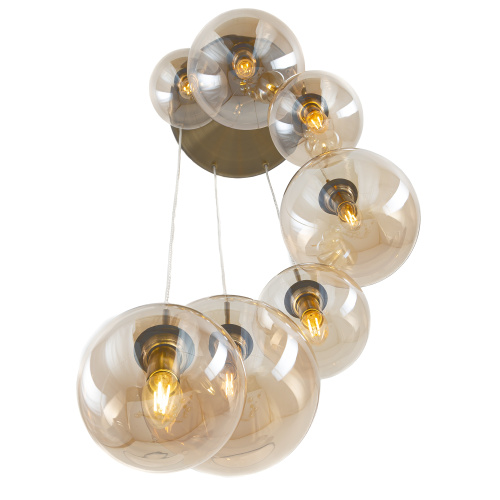 Citilux Томми CL102073 Люстра каскадная с янтарными шарами фото 3