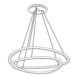 Citilux ТRIO CL215B060E LED Люстра подвесная с пультом Белая