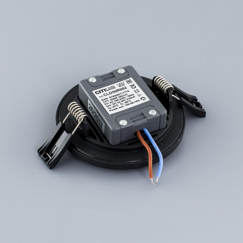 Citilux Омега CLD50R082 LED Встраиваемый светильник с диммером Чёрный фото 5