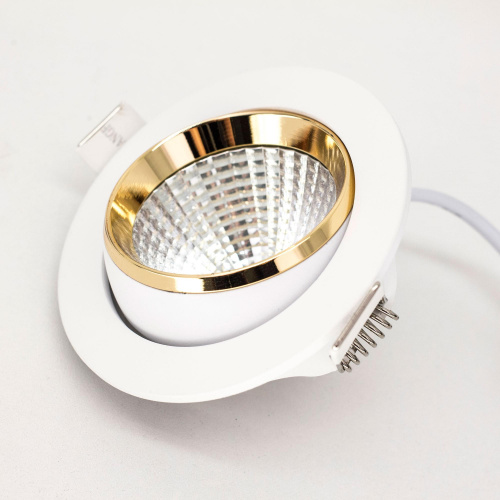 Citilux Бета CLD002W2 Встраиваемый светильник с диммером Белый Золото фото 6
