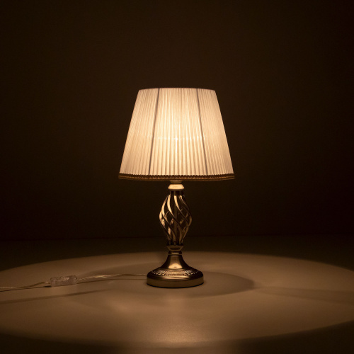 Citilux Вена CL402811 Настольная лампа с абажуром Хром фото 7