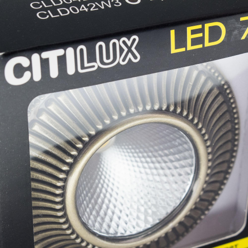 Citilux Дзета CLD042W3 LED Встраиваемый светильник с диммером фото 4