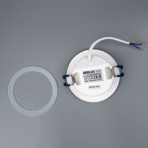 Встраиваемый светильник Citilux Акви CLD008010 влагозащищенный Белый фото 5