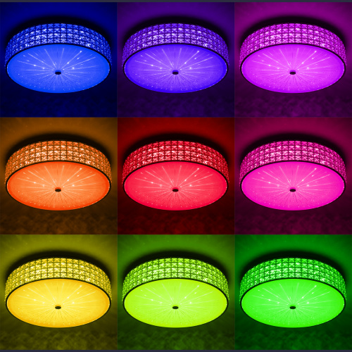 Citilux Портал CL32418G1 LED RGB Люстра хрустальная с пультом Хром фото 8