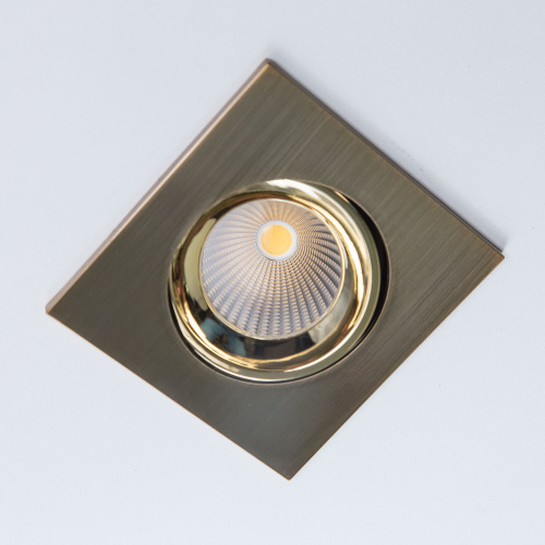 Citilux Альфа CLD001KNW6 LED Встраиваемый светильник Бронза Золото фото 5