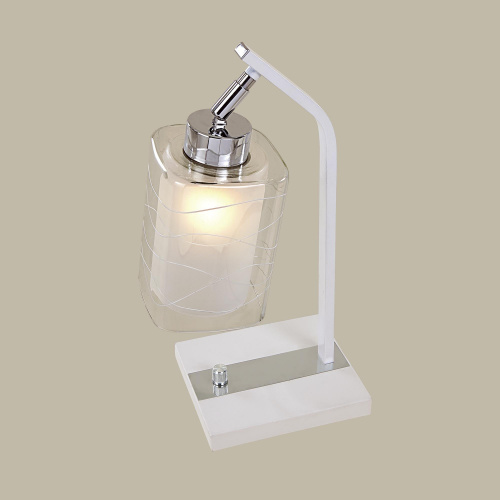 Citilux Румба CL159810 Настольная лампа с диммером Белая Хром фото 3