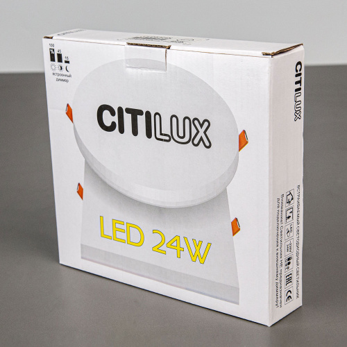 Citilux Вега CLD5224N LED Встраиваемый светильник с диммером Белый фото 9