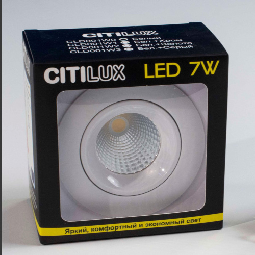 Citilux Альфа CLD001W0 LED Встраиваемый светильник Белый фото 8