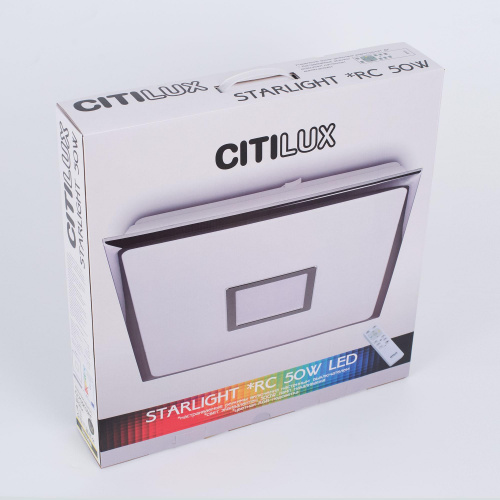 Люстра с пультом Citilux Старлайт CL703K50RGB светодиодная Хром фото 6