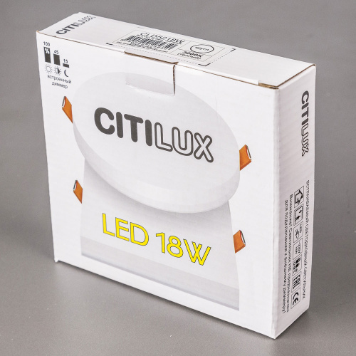 Citilux Вега CLD5218W LED Встраиваемый светильник с диммером Белый фото 7