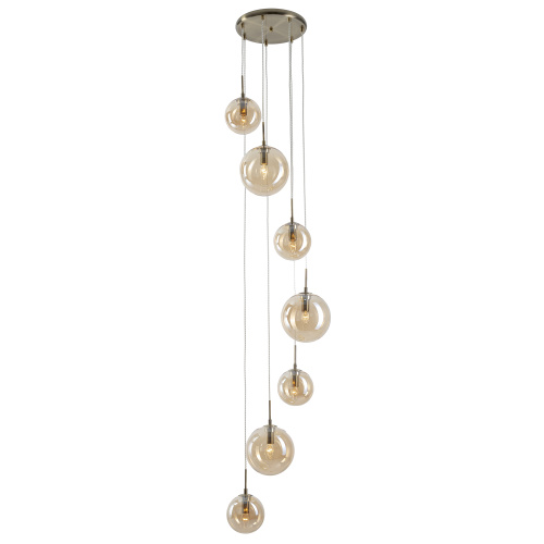Citilux Томми CL102073 Люстра каскадная с янтарными шарами фото 2