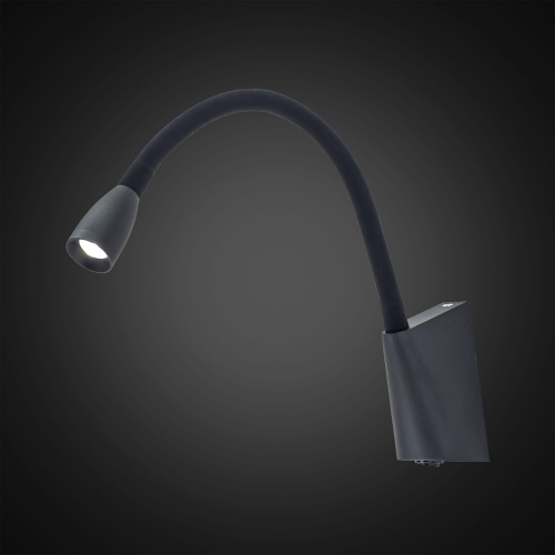 Citilux Декарт CL704341 LED Бра гибкое с выключателем Чёрное фото 2