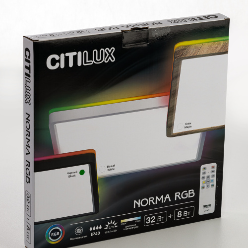 Citilux NORMA CL749K301 RGB Светильник с пультом Чёрный фото 15
