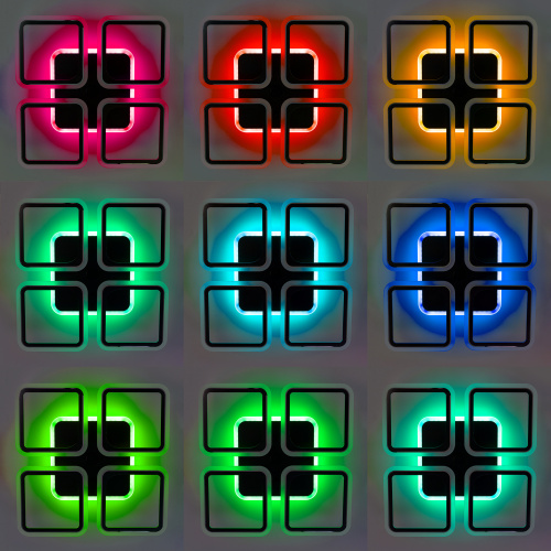 Citilux Марсель Смарт CL232A145E RGB Умная люстра Чёрная фото 25