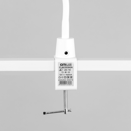 Citilux Рио CL803090N Настольная лампа гибкая на струбцине Белая фото 27