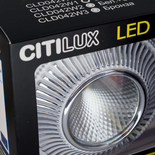 Citilux Дзета CLD042W1 LED Встраиваемый светильник с диммером фото 4