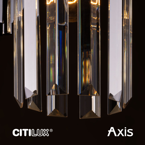 Citilux AXIS CL313413 Бра хрустальное с выключателем Бронза фото 2