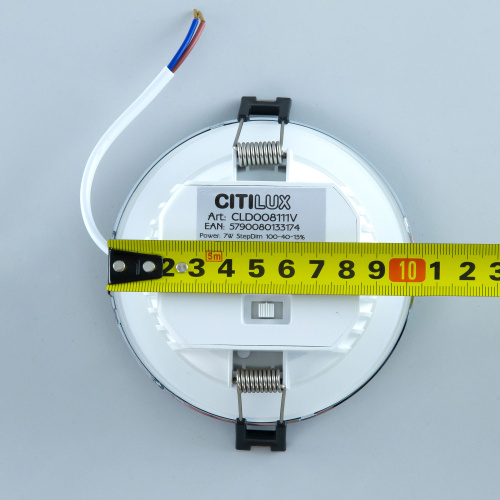 Citilux Акви CLD008111V LED Встраиваемый светильник Хром фото 18