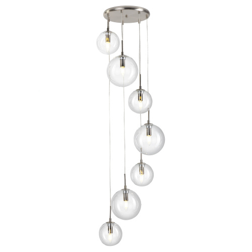 Citilux Томми CL102071 Люстра каскадная с прозрачными шарами фото 3