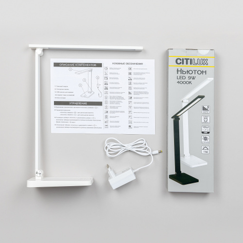 Citilux Ньютон CL803080 Настольный светильник с диммером Белый фото 27