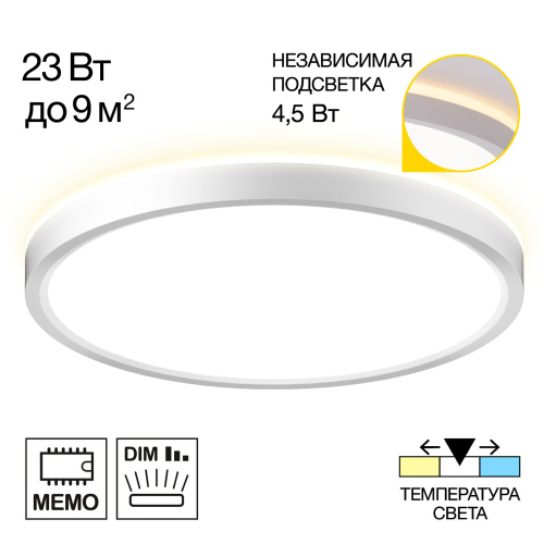 Citilux NORMA CL748240 LED Светильник с подсветкой Белый