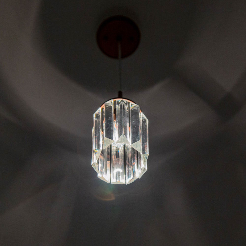 Подвесной светильник Citilux Синди CL330113 хрустальный Коричневый фото 8