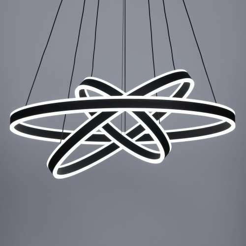 Citilux Дуэт CL719681 LED Люстра подвесная с пультом Чёрная фото 7