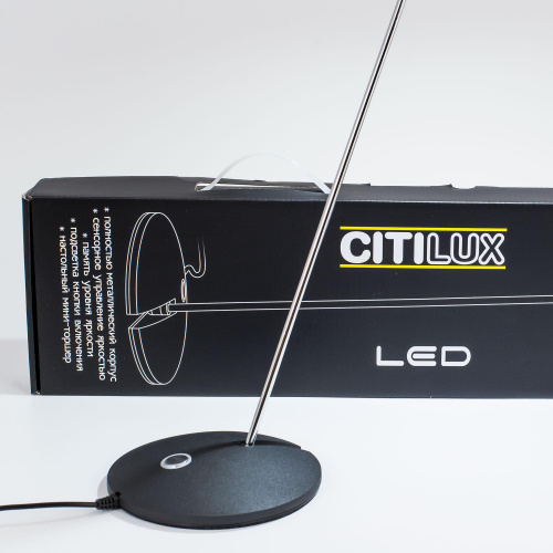 Citilux Ньютон CL803032 LED Настольный светильник с диммером Чёрный фото 10