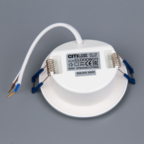 Citilux Акви CLD008011 Встраиваемый светильник влагозащищенный Хром фото 4